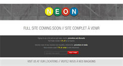 Desktop Screenshot of neonstores.com