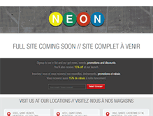 Tablet Screenshot of neonstores.com